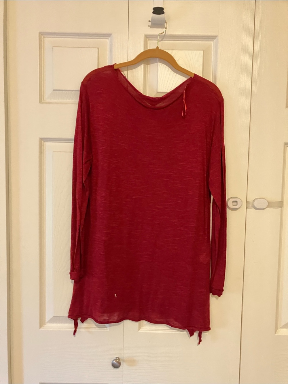 Alcott Women's Long Sleeve Burgundy Tunic Top
